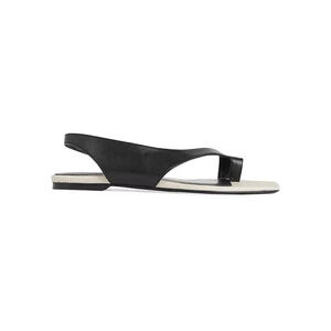 Toteme 'Slingback' Black Leather Sandals Size 41